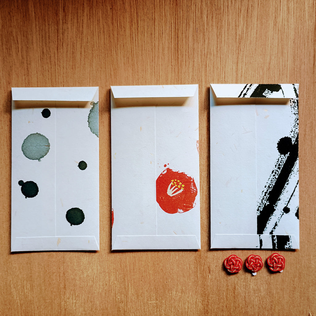 Luxury Hinoki Washi Gift Envelope with Mizuhiki Knot Seal