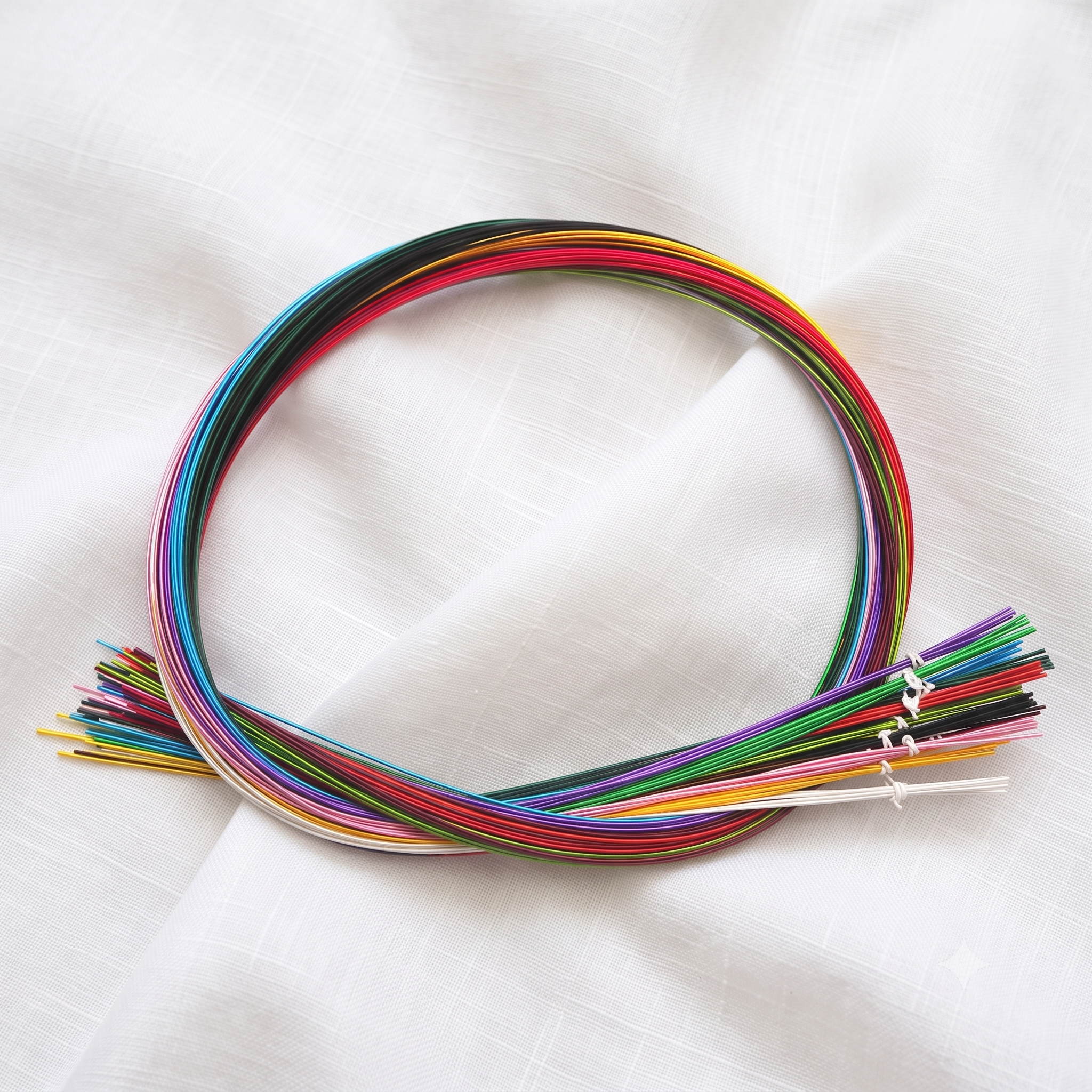 Mizuhiki Paper Cords (90cm) - 10 Colors / 50 Strands Pack